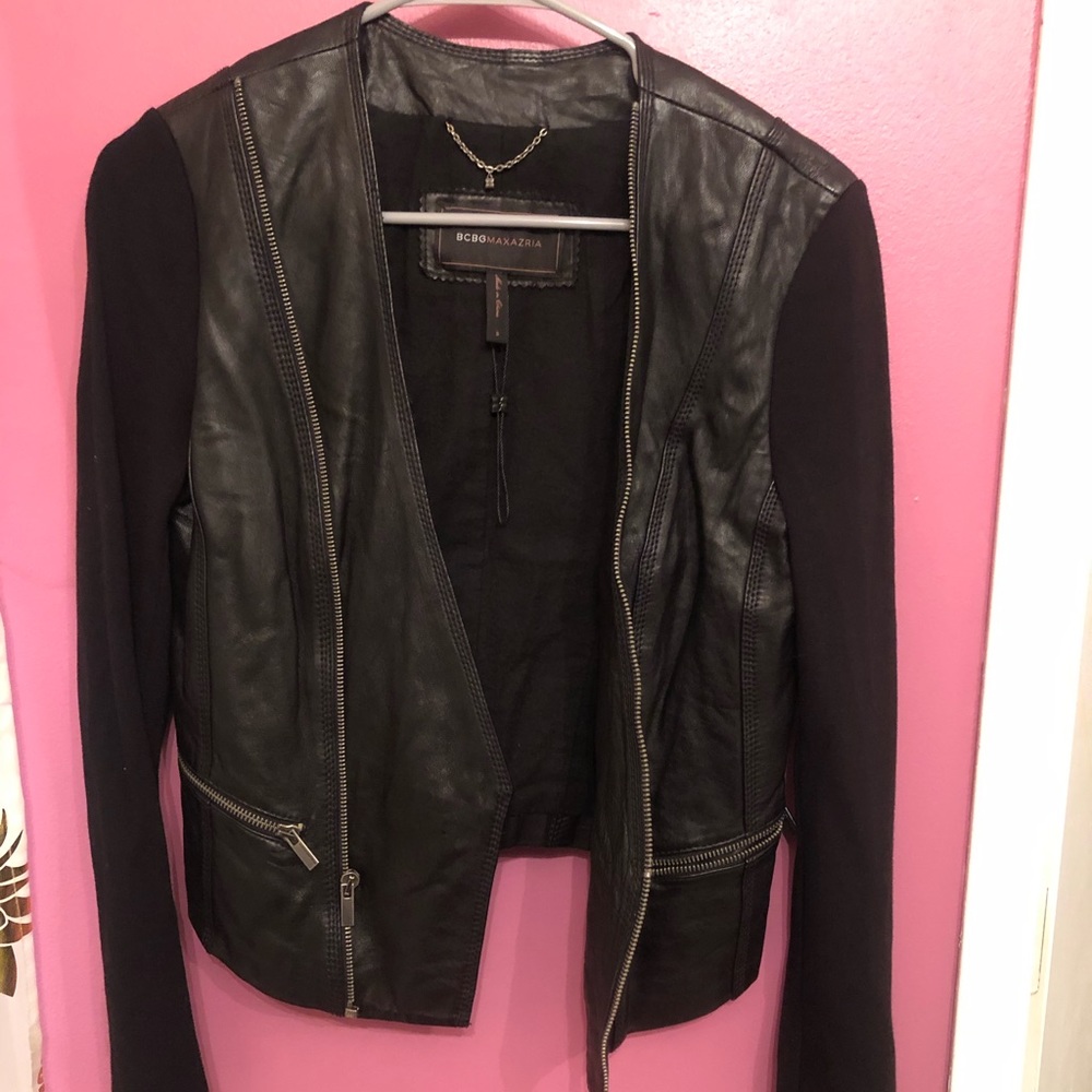 BCBG MAXAZRIA leather jacket